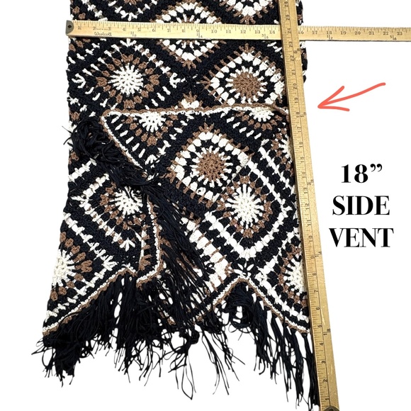 dress ELAN crochet NWT maxi 53" spaghetti straps sexy tight S/M party festival - Picture 13 of 15